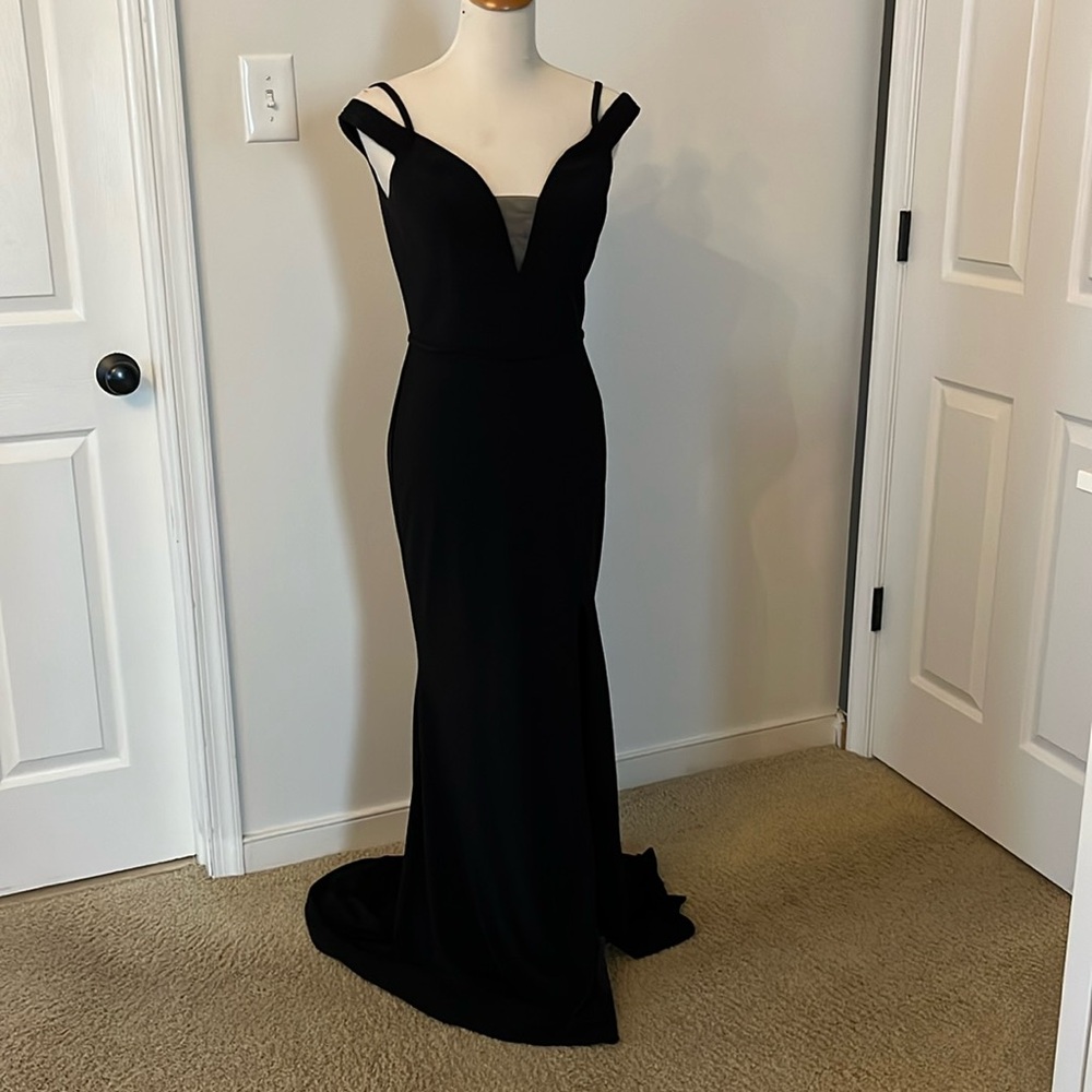 Long black formal gown